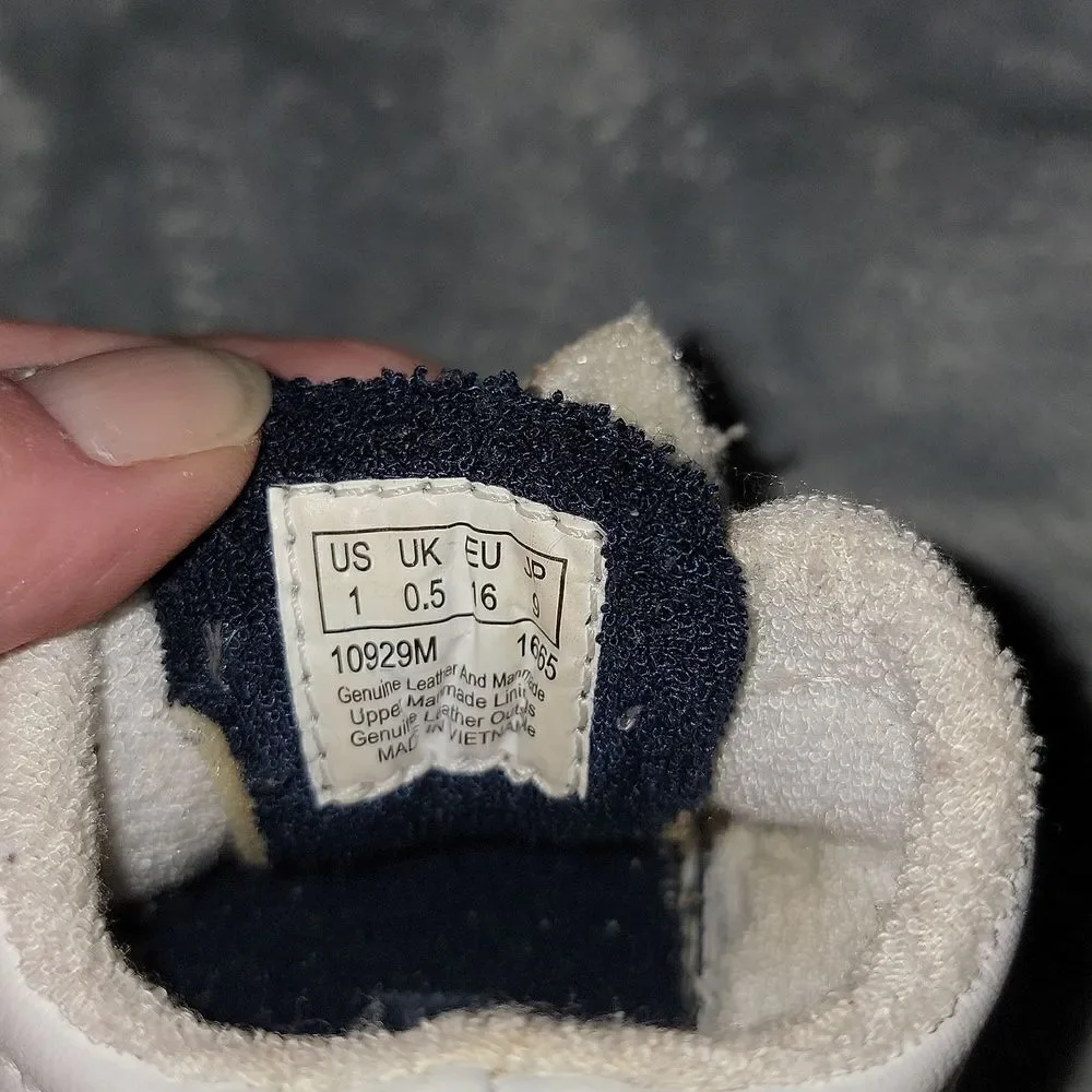 Timberland Soft Bottom Leather Crib Shoes Baby Infant Size 1